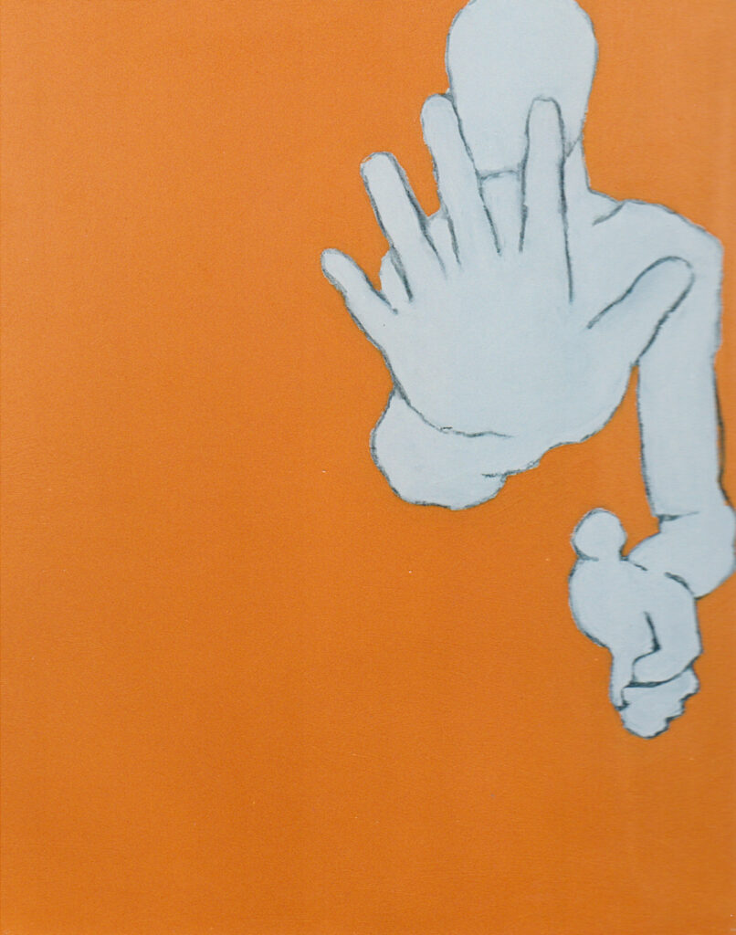 ohne Titel, 1996Acryl auf Leinwand100 x 80 cm